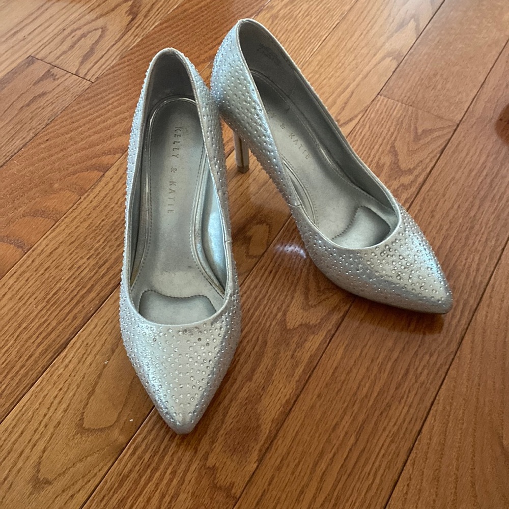Silver High Heels